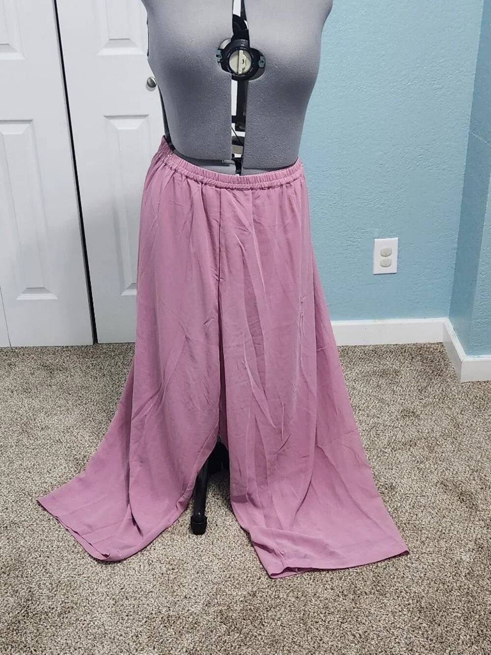 Roaman's 44W 3Pc Sequin Pant Suit Set 03-0323-0 Mauve Pink Plus Size